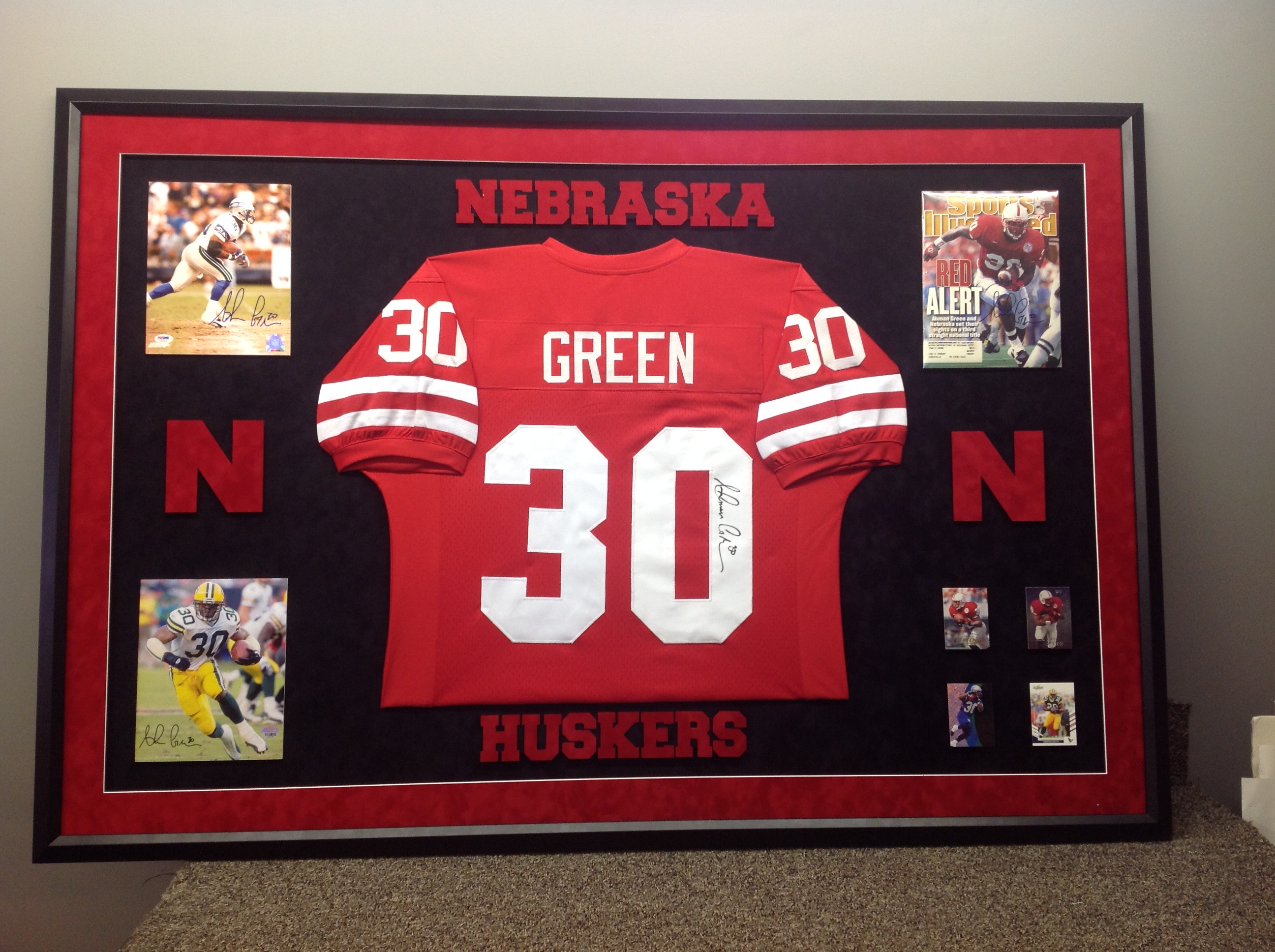 framed football jerseys