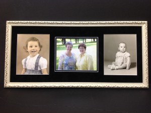 Don't lose your old photos full of great memories!  Frame them!  See us for great ideas.