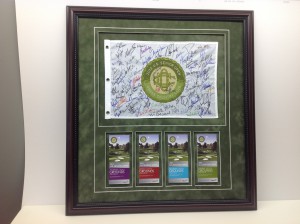 Custom framed Golf Flag and Tickets from this years Senior Open in Omaha, Nebraska