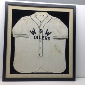 OLD BASEBALL JERSEY FRAMED