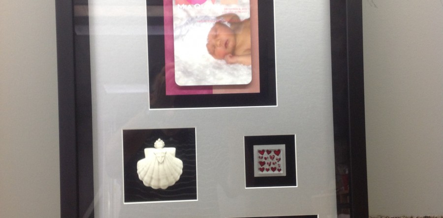 Baby Collage Items Framed