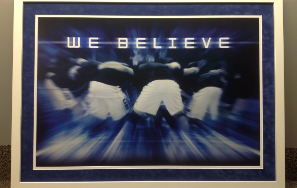 Basketball Print Custom Framed