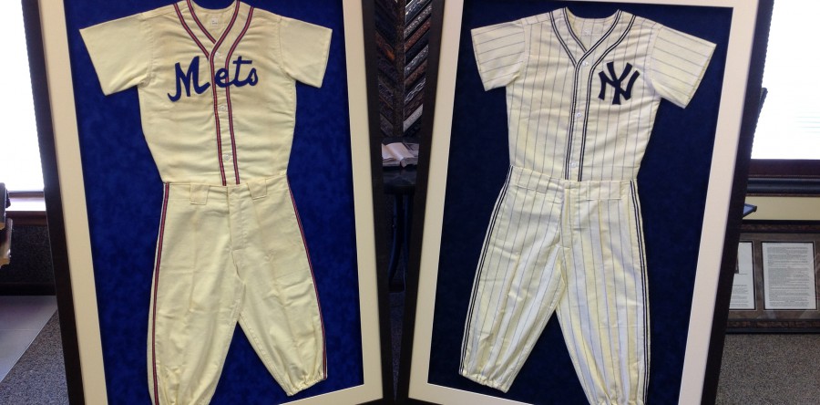 Custom Framed Baseball Jerseys from the 50’s