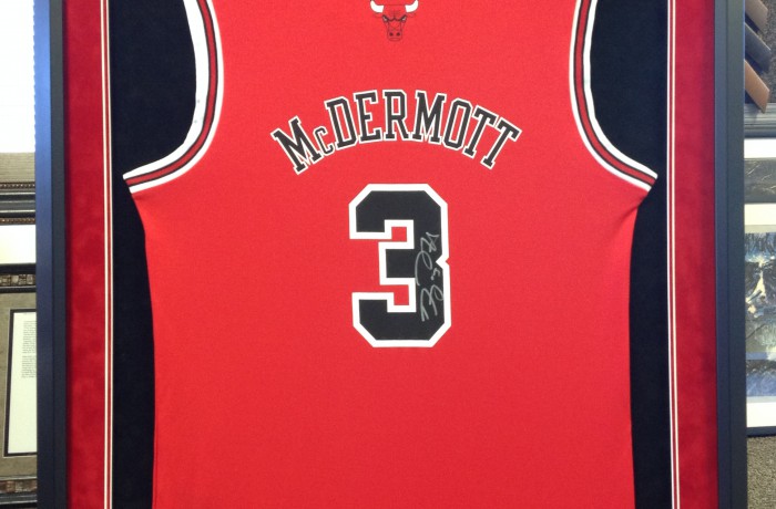 Custom Framed Jersey with Plate