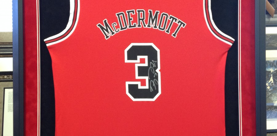 Custom Framed Jersey with Plate