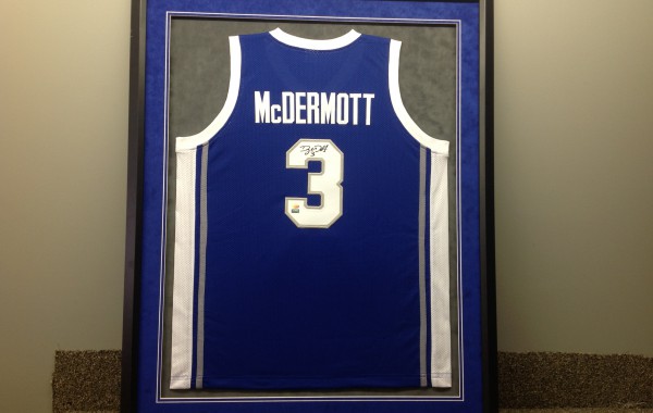 Custom Framed Jersey with Suede Mats