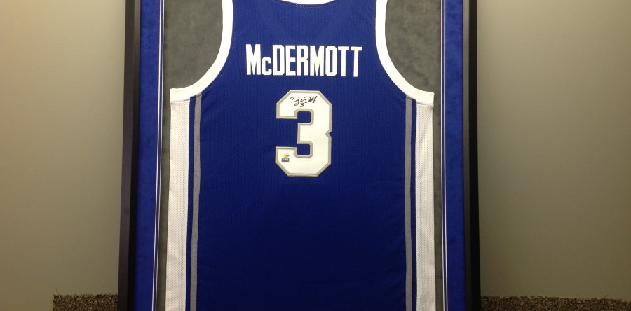 Custom Framed Jersey with Suede Mats