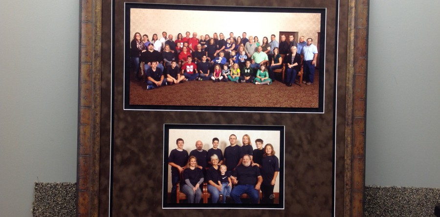 Family Photos Custom Framed