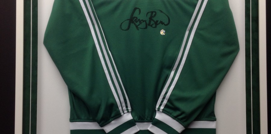 Larry Bird Custom Framed Jersey