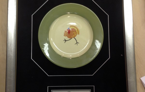 Plate Custom Framed