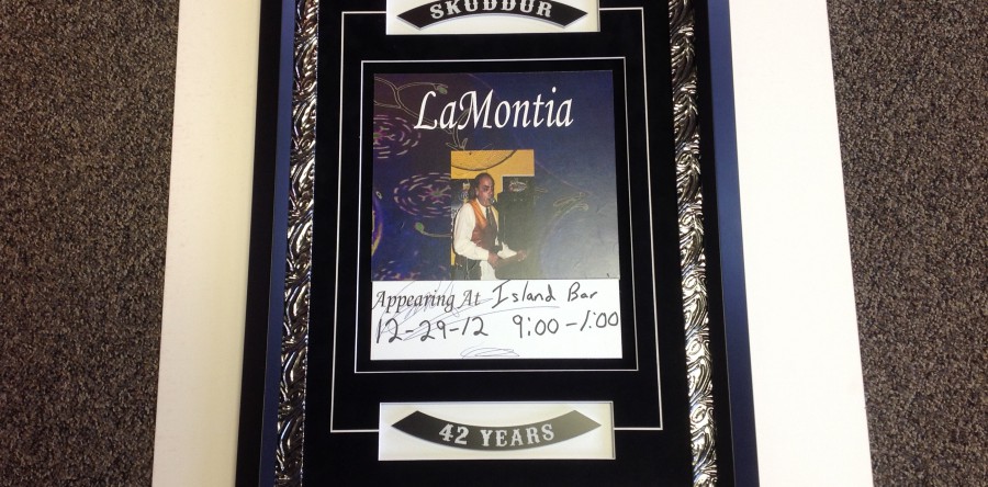 Poster with Custom Plates Framed