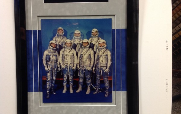 Space Program Items Custom Framed