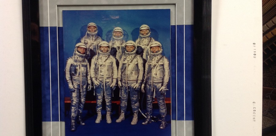 Space Program Items Custom Framed