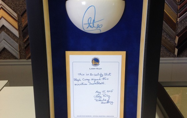 Mini Basketball Signed by Stephen Curry