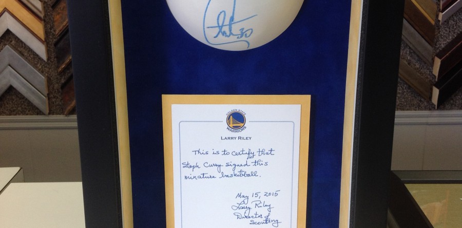 Mini Basketball Signed by Stephen Curry