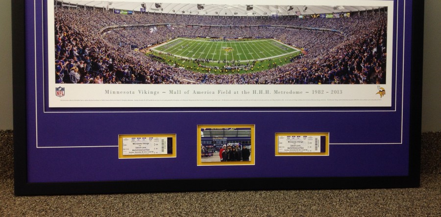 Print Framed with Tickets and Photo