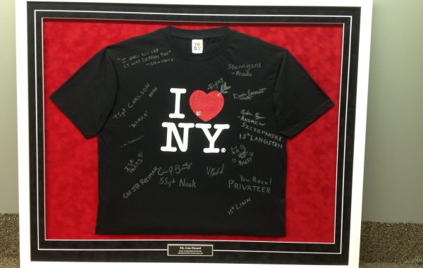 Signed T-Shirt Framed