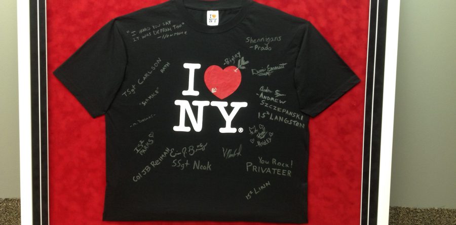 Signed T-Shirt Framed