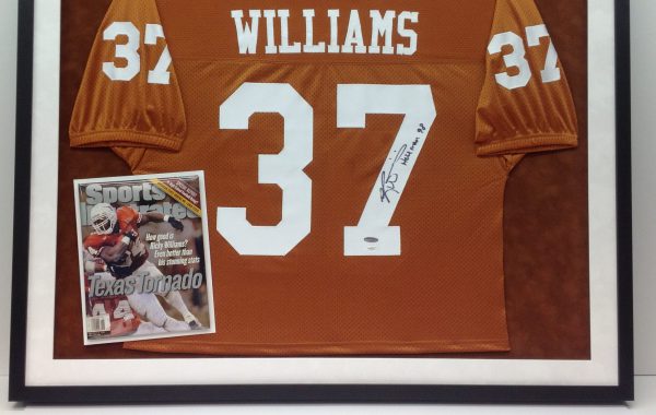 Ricky Williams Framed Jersey