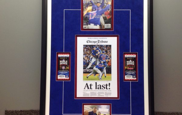 Chicago Cubs Framed Collage