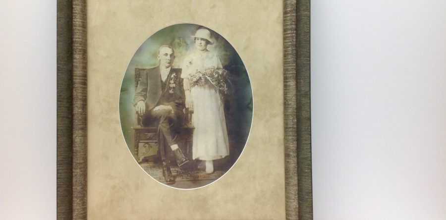 Old Photo with Oval Mat and 2 Frames