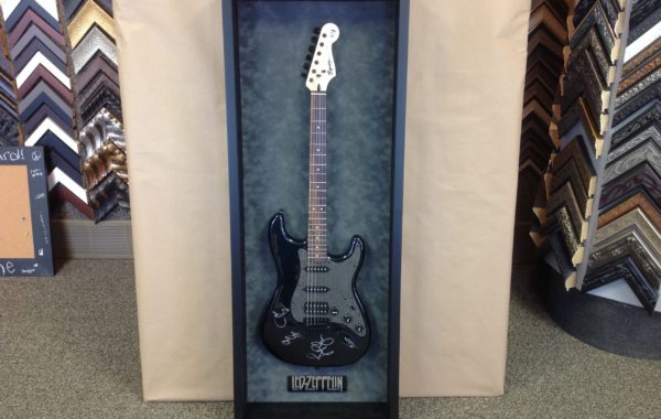 Framed Led Zeppelin Guitar