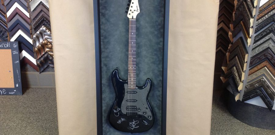 Framed Led Zeppelin Guitar