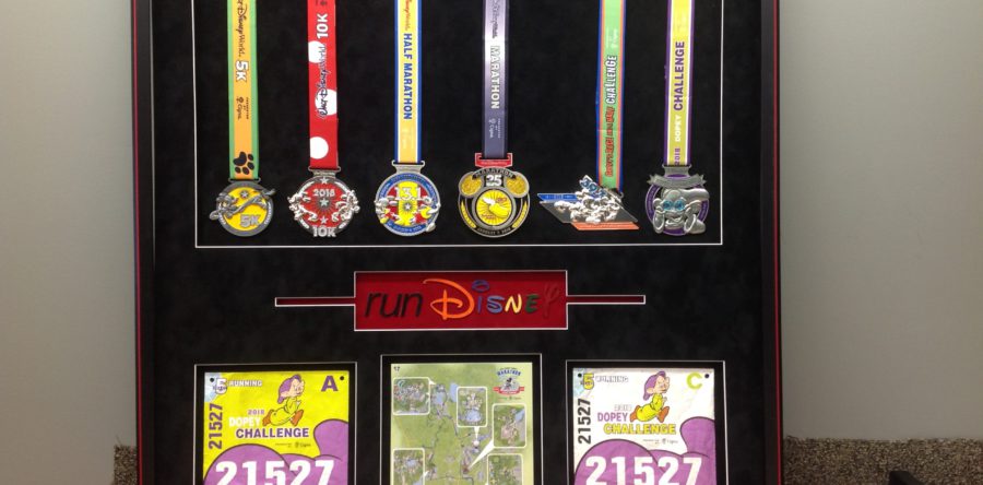 Running Medals Framed