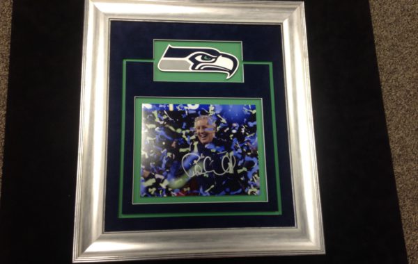 Super Bowl Photo & Logo Framed