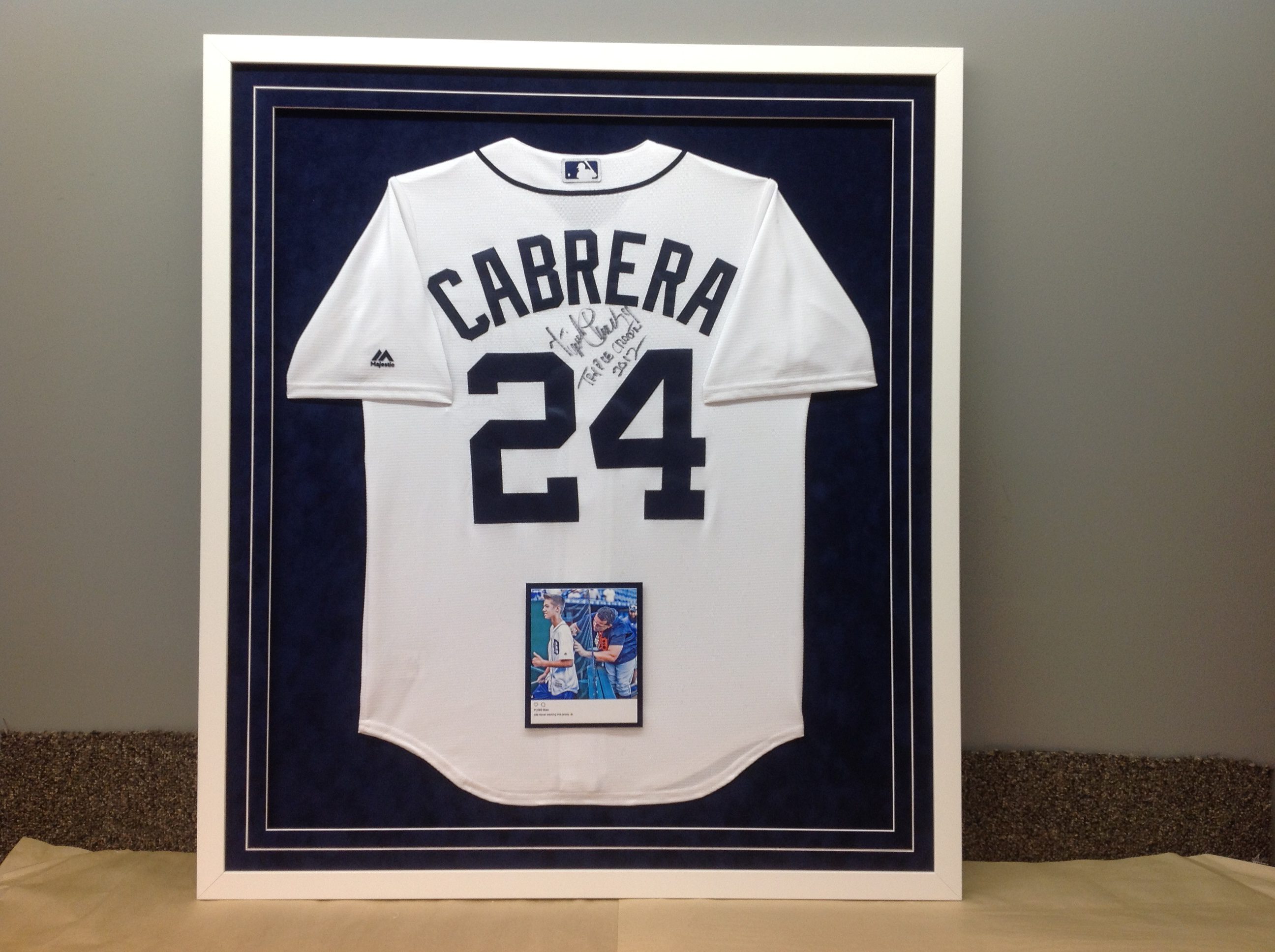 framed baseball jersey