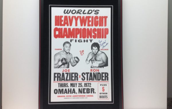 Ron Stander Signed Title Fight Poster