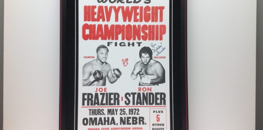 Ron Stander Signed Title Fight Poster
