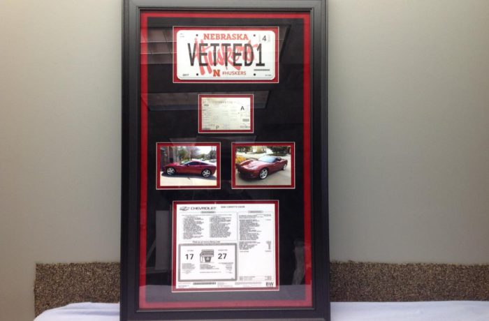 Corvette Collage including License Plate