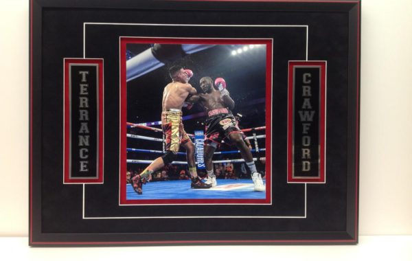 Boxing Photo with 2 Engraved Plates