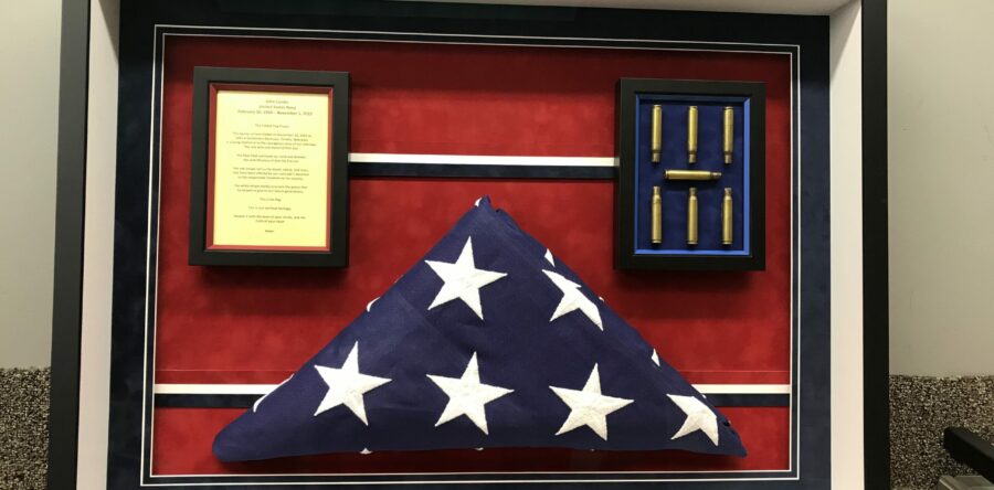 Military Flag with Bullets