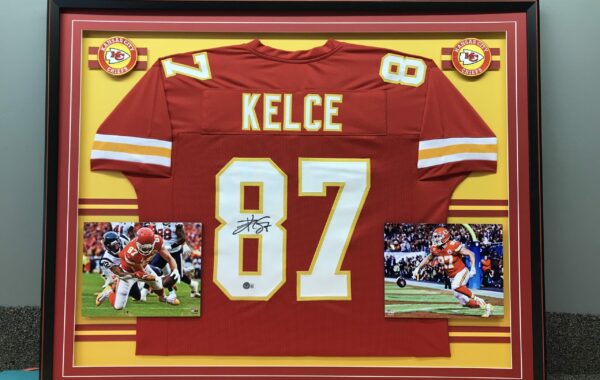 Kelce Framed Jersey