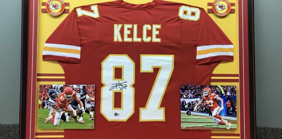 Kelce Framed Jersey