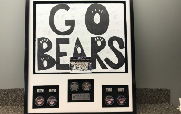 Hockey Pucks, Engraved Plates, and Photos