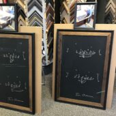 Handwritten Plays on Chalkboard Signed by Tom Osborne