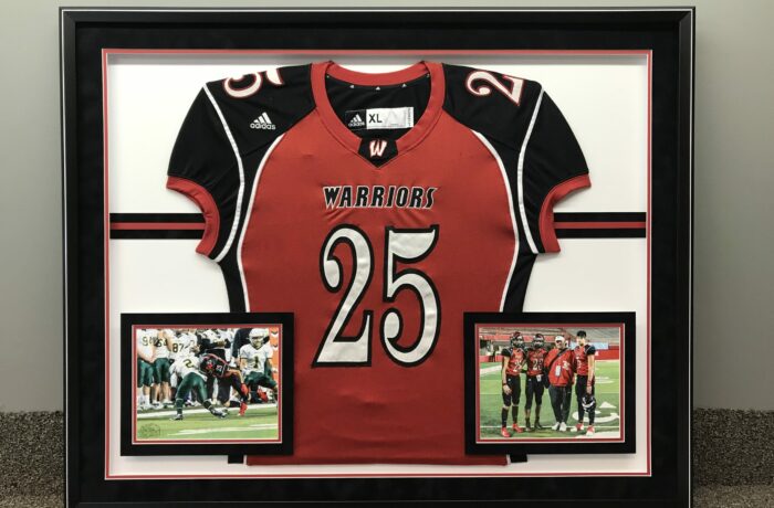 Football Jersey with Photos and School Colors