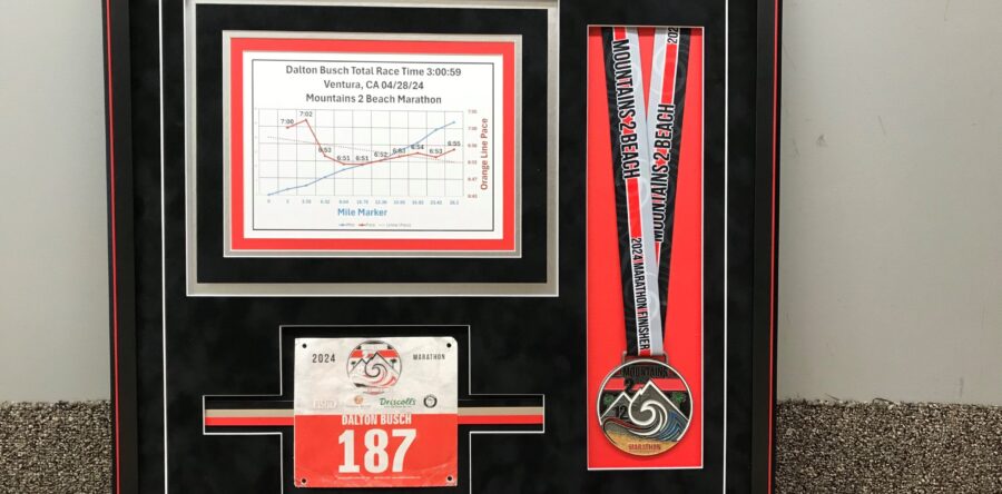 Marathon Items Framed