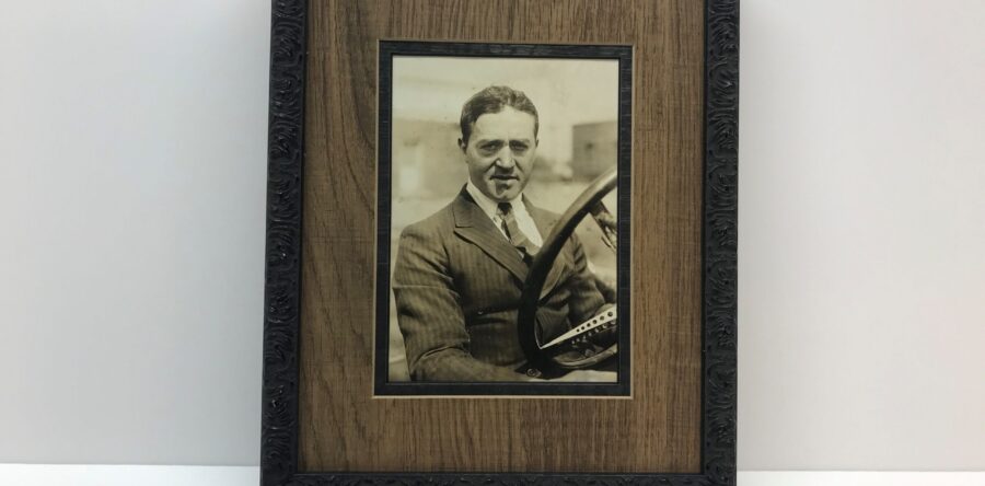 Photo Framed with Wood Looking Mat