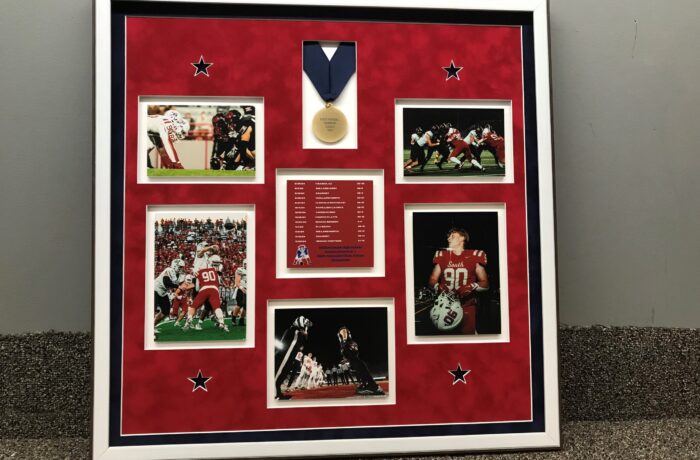 High School Football Photos and Medal
