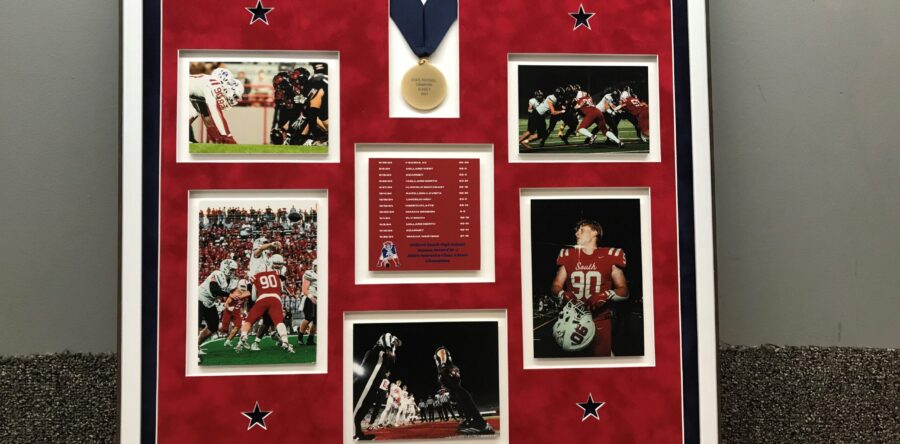 High School Football Photos and Medal